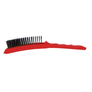 Red wire brush